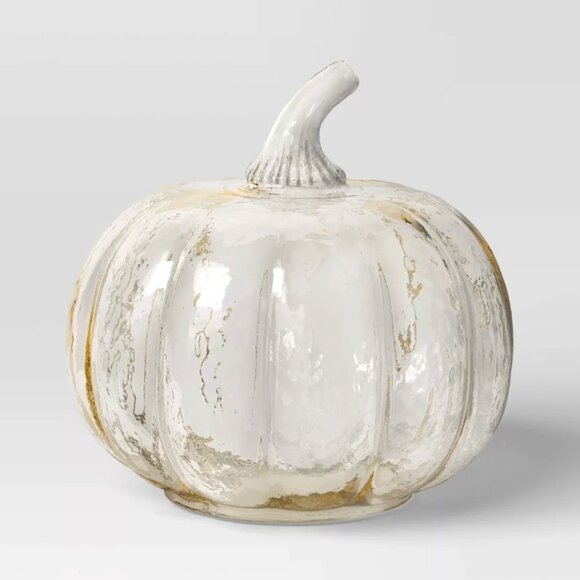 TARGET THRESHOLD SHORT GLASS PUMPKIN CHAMPAGNE 1CT - Picture 2 of 5